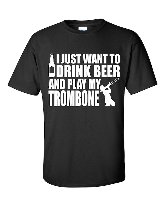 Bier Und Posaune Lustige Unisex T Shirt Etsy