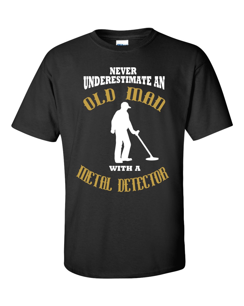 Old Man with A Metal Detector T Shirt