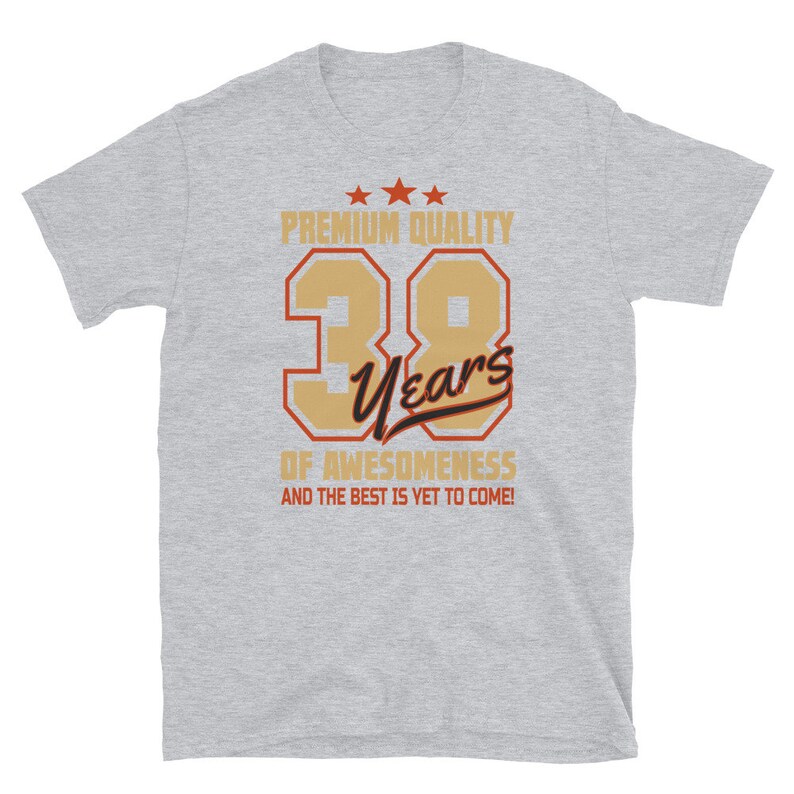 38 Birthday T Shirt 38th Birthday T Shirt 38 Years Old - Etsy