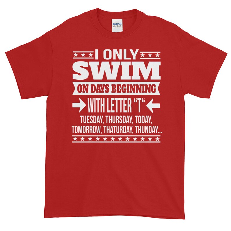 Funny Swimmer Tee Gift for Swimmer Swimming Lover Tee Swimming Etsy