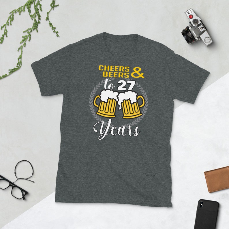 27th Birthday Gift 27th Birthday T Shirt 27 Years Old 27 Etsy