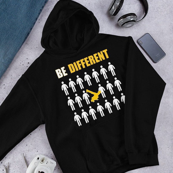 Hoodie Breakdance Gift | Breakdance Hoodie | Breakdance Clothing | Breakdance Apparel | Dance Unisex Hoodie Be Different Motivational Hoodie