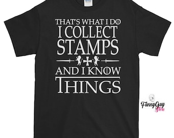 Stamp Collector Tee Collecting Stamps Collector T shirt Stamp T shirt Stamps Lover Tee Collecting Tee Birthday Gift Smart Gift Funny Tshirt