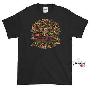 Burger T shirt | Burger Tee | Cute Burger Tee | Burger Lover Gift | Hamburger T shirt | Hamburger Tee | Graphic Tee | Birthday Gift
