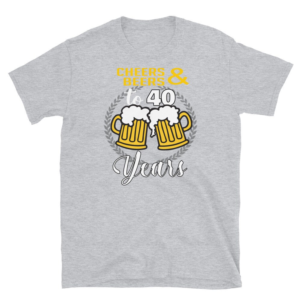 Personalized 40th Birthday Shirt For Men - 'Gettin' Old Pissy & Cranky' Custom Tee With Birth Year