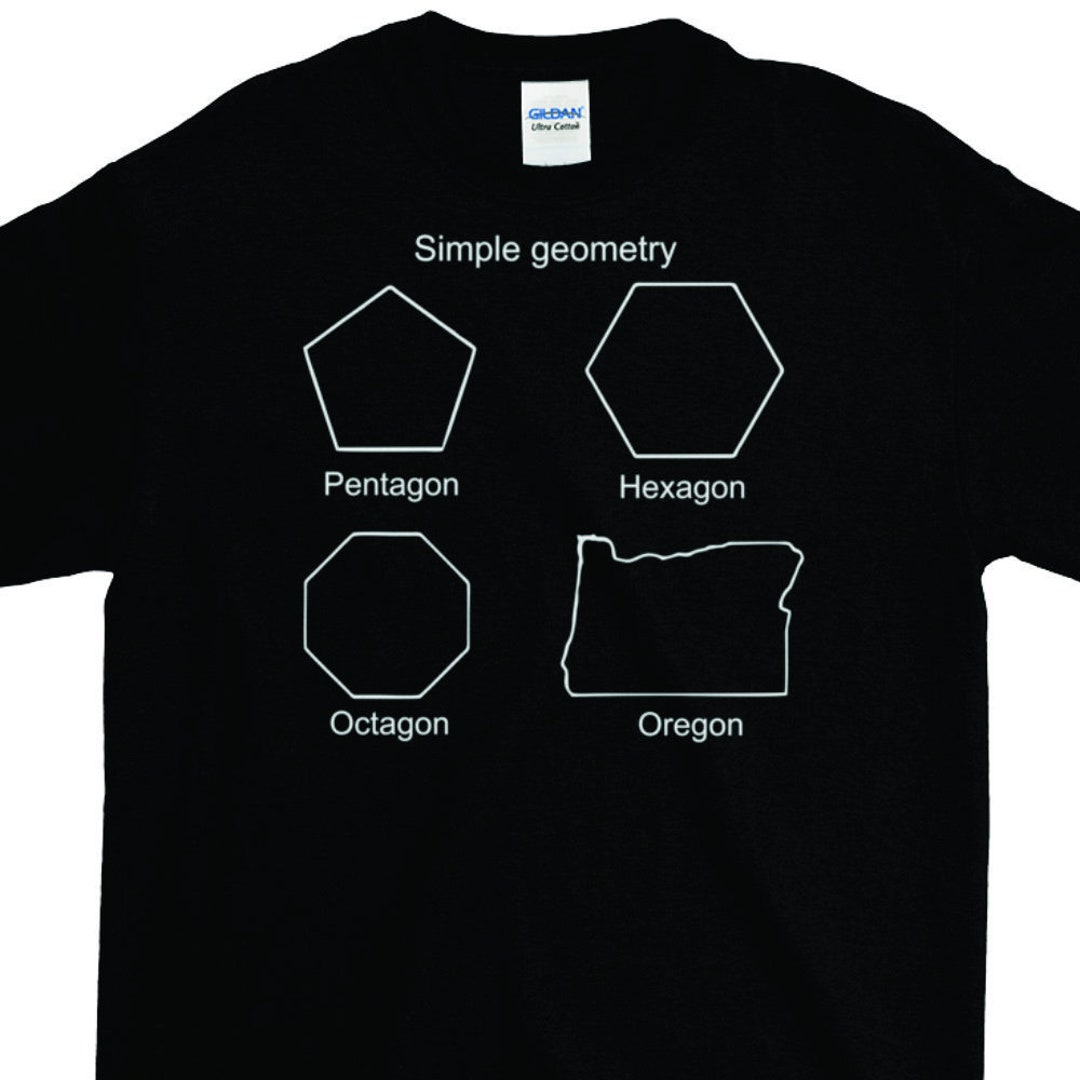 Geometric Art / Geometry T Shirt / Oregon T Shirt / Geometric