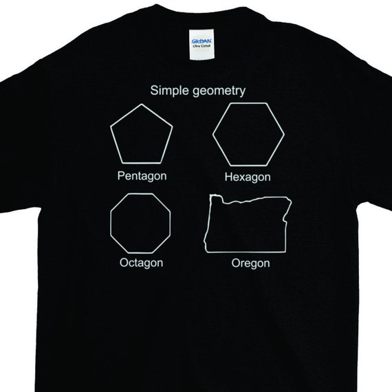 Pentagon Hexagon Oregon Funny Geometry Math T-Shirt Pentagon Hexagon Oregon Funny Geometry Math T-Shirt