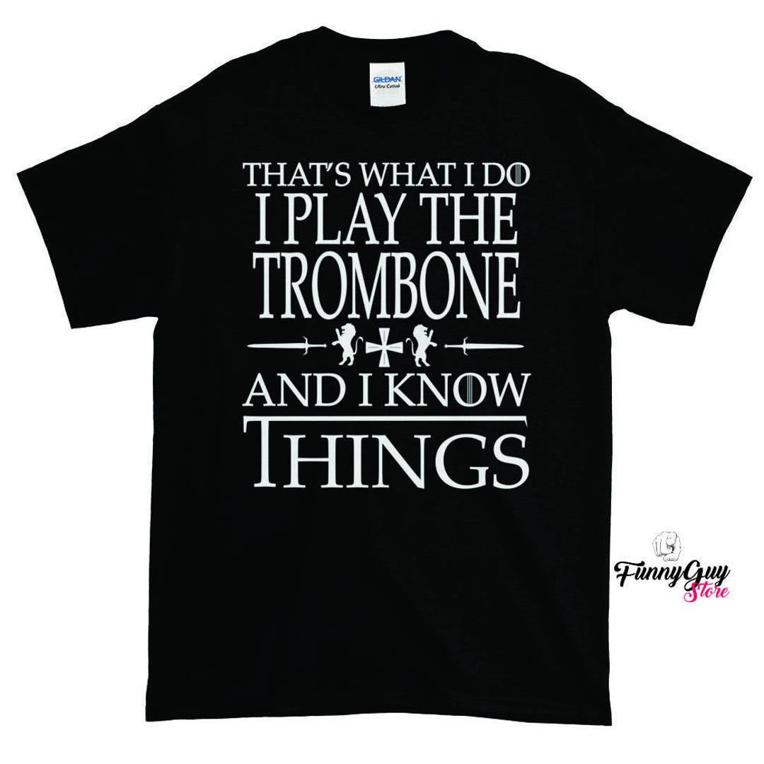 Trombone T Shirt Trombone Lover Tee Trombone Tee Trombone Teacher