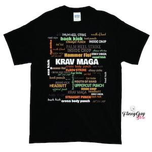 Krav Maga Shirt Terminology T-shirt Krav Maga Teacher Krav Maga Tee Krav Maga Gift Cool Krav Maga T-shirt