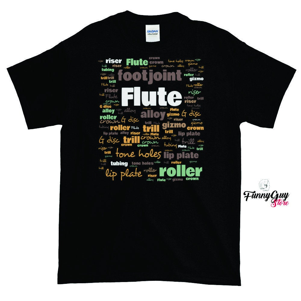 Flute Player Tee Flute T Shirt Flute Tshirt Cute Flute Etsy