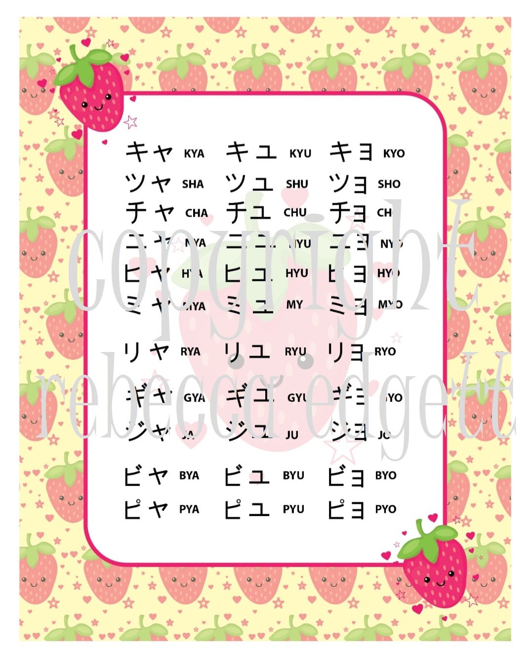 Hiragana Chart With Tenten