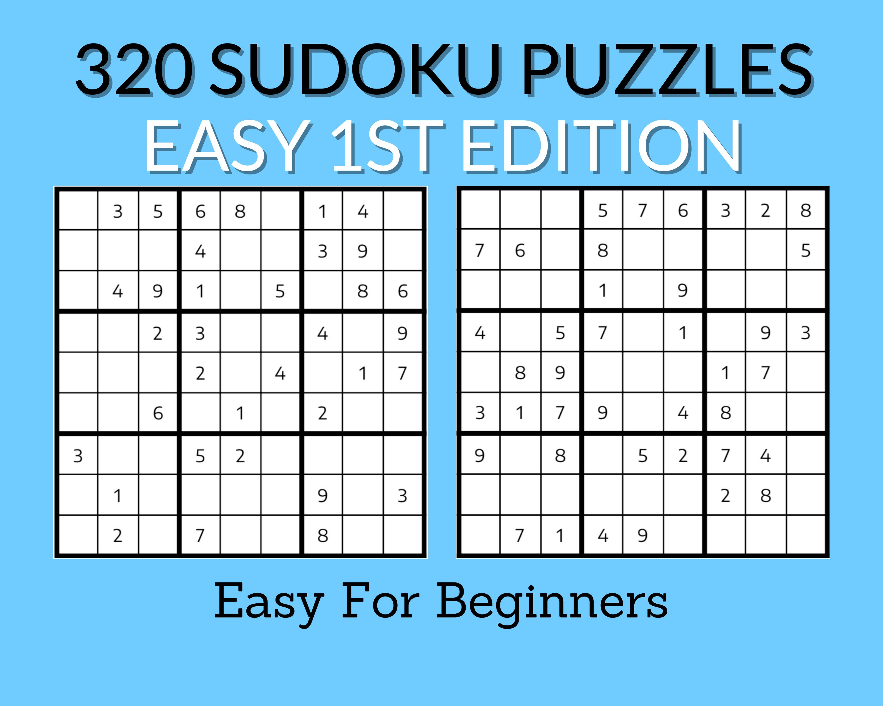 Easy Sudoku Para Principiantes PDF Imprimible Etsy España