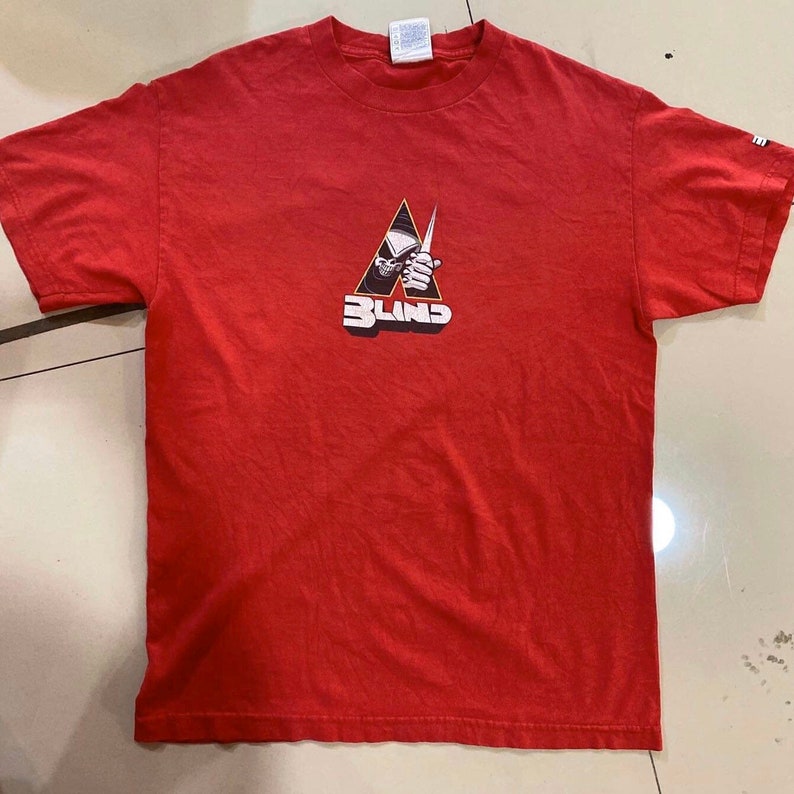 Vintage Blind Skateboards T Shirt Rip off a Clockwork Orange Etsy