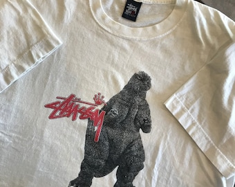 ヴィンテージ ステューシー ゴジラ フォトプリント Tシャツ