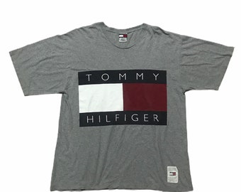 Vintage Tommy Hilfiger big flag logo T shirt