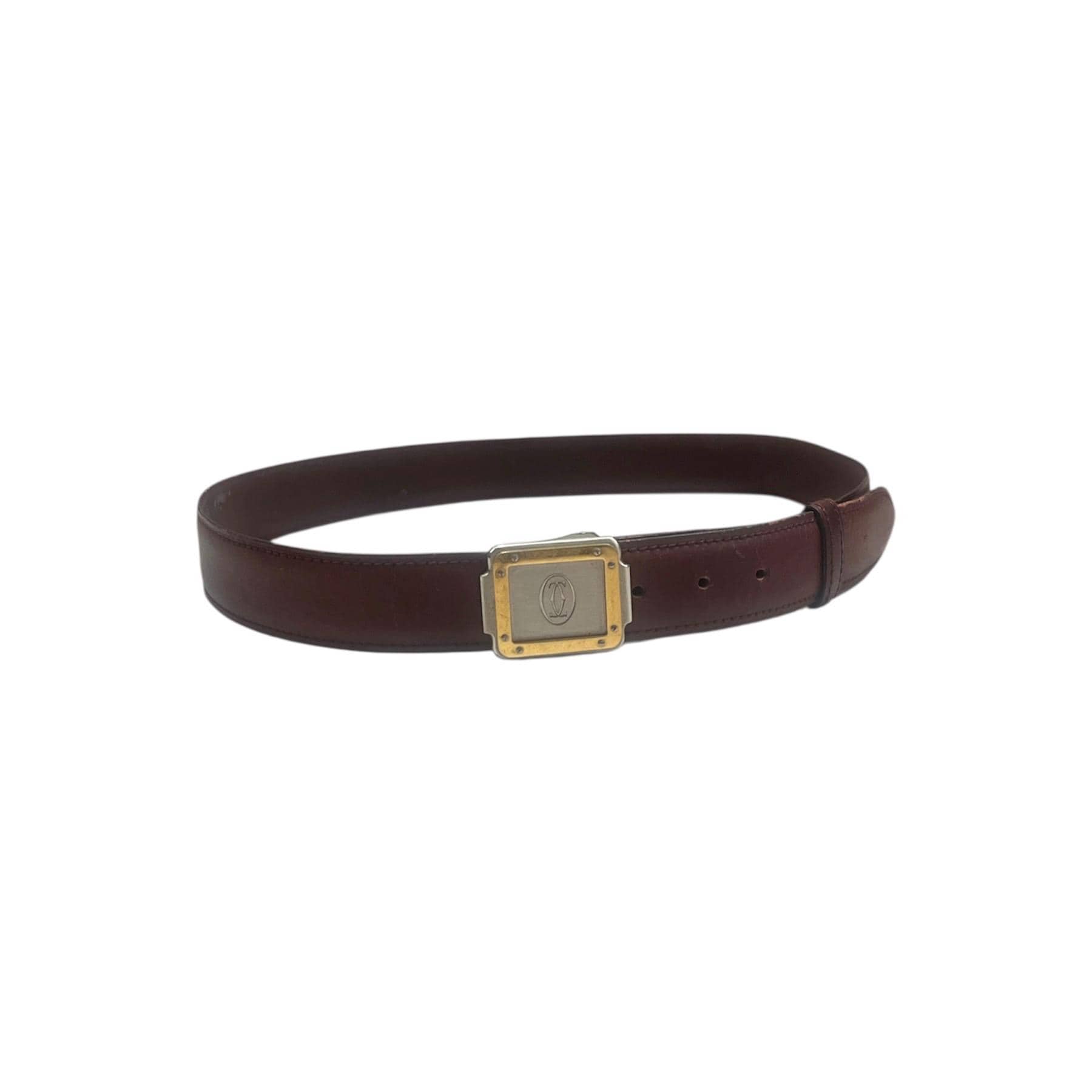 Cartier Santos Must Line Belt Vintage Cartier Santos Must De Cartier Leather Belt - Etsy main image 2