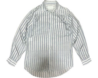 SS20 Maison Margiela see through striped button ups shirt