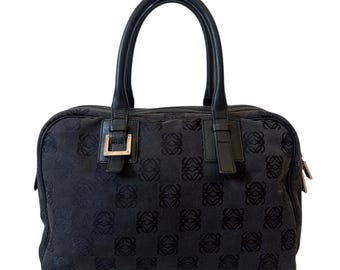 Loewe Anagram canvas hand bag