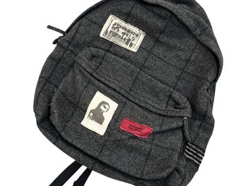 FW08 Raf Simons X Eastpak Grid Wool Patch Backpack - Etsy