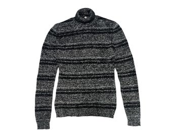 Miu Miu Metallic Mesh jumper turtleneck knit visvose prada