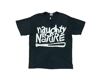 Vintage Naughty by Nature T shirt Rap tees "Dry rot"