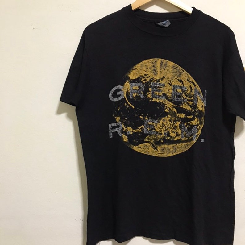 Vintage R.E.M Green Promo 1989 T Shirt Size L Band Shirt Etsy
