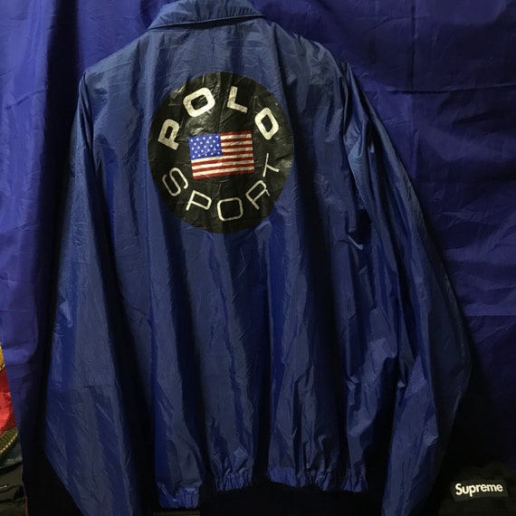 Vintage 90s Polo Sport Ralph Lauren Cookie Windbreakers Jacket