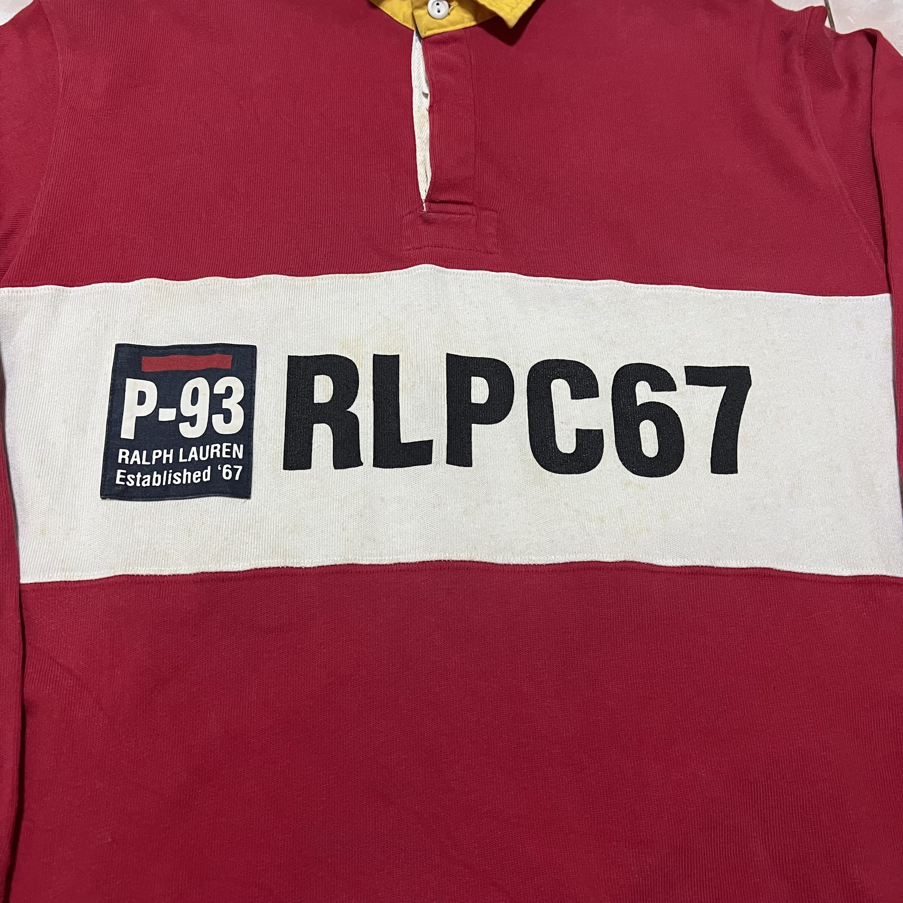 Vintage Polo Ralph Lauren P-93 Rlpc97 Rugby Shirt Long