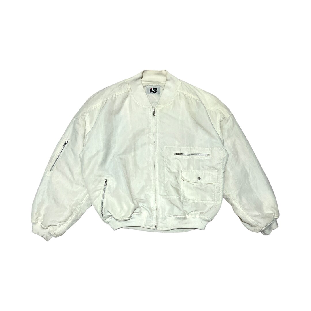 ISSEY MIYAKE IS Sports cotton Back logo bomber Jacket RG33268 black 9