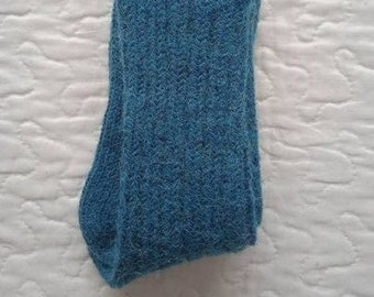 Blaue Socken Alpaka Peruanische Wolle Gr. 40-43