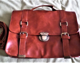 PU Leather Handbag, Woman Leather Handbag, Brown Handbag, Mother Gift