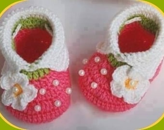 Strаwberry Baby  Booties,  BabyPhoto Props Booties, Baby Gift, Newborn Gift