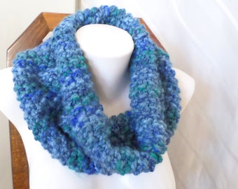 Blue Neckwarmer Scarf Christmas Gift