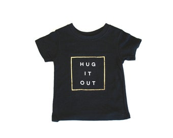THE HUG  - Baby T-shirt, Unisex Baby T-shirt, Baby Graphic Tee, Baby Apparel, Hipster T Shirt, Baby T Shirt Graphic