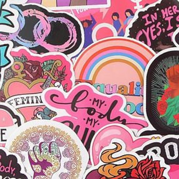 Feminist Stickers   Girl Power Stickers,   Woman Empowerment Stickers,  Sticker Packs