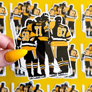 Pittsburgh Hockey Sticker - Waterproof, Glossy Finish