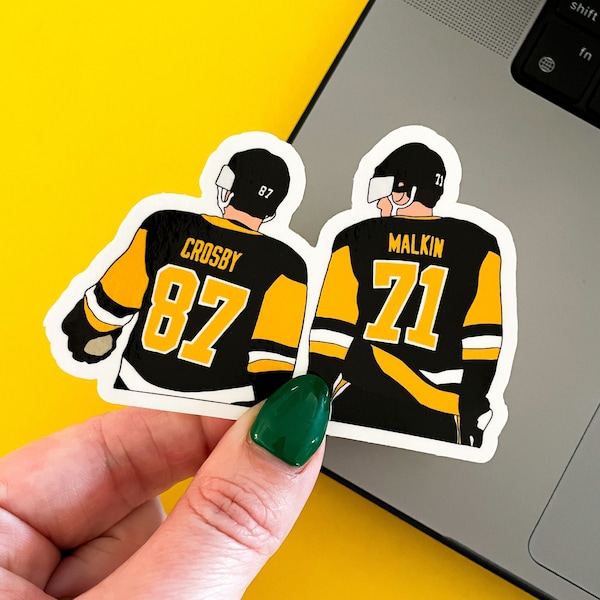 Pittsburgh Hockey Sticker - Waterproof, Glossy Finish