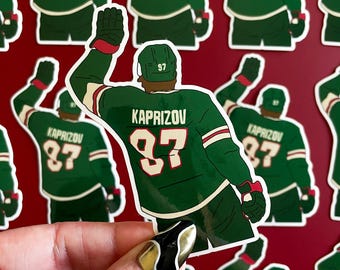 Minnesota Hockey Sticker - Waterproof, Glossy Finish