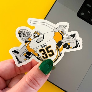 Pittsburgh Hockey Sticker - Waterproof, Glossy Sticker