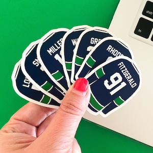 Jersey Stickers - Carolina Comets Series by Teagan Hunter