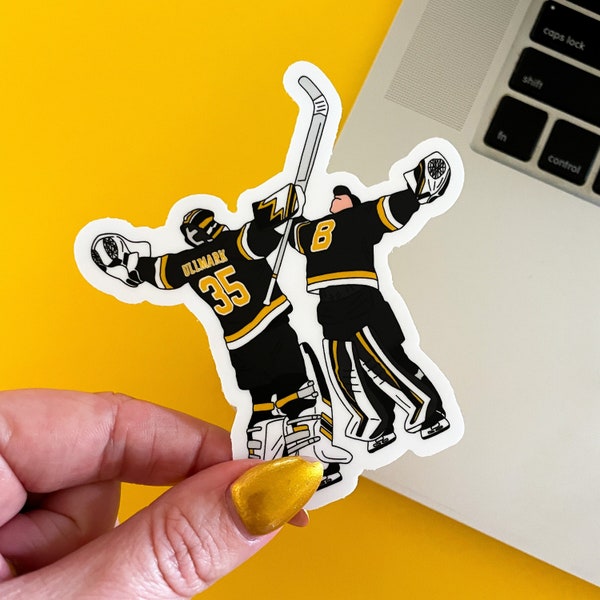 Boston Hockey Sticker - Waterproof, Glossy Finish