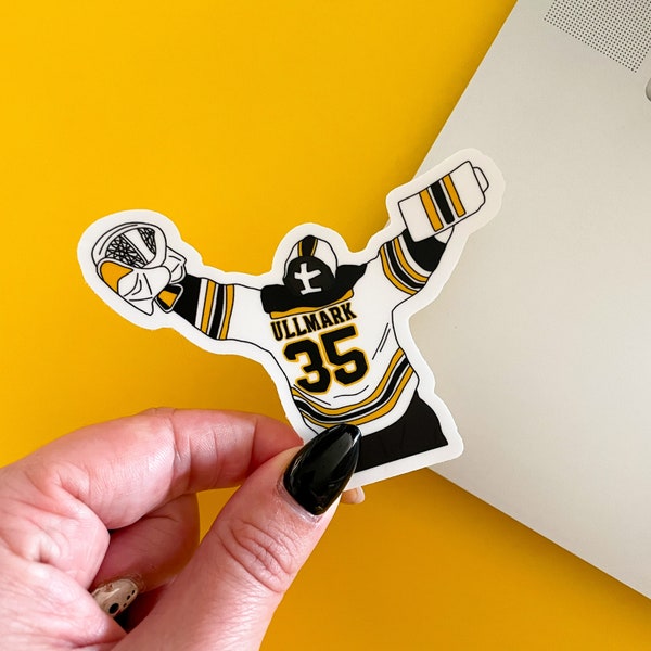 Boston Hockey Sticker - Waterproof, Satin Finish