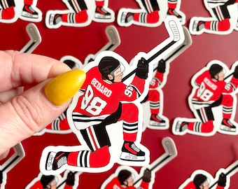 Chicago Hockey Sticker - Waterproof, Glossy Finish
