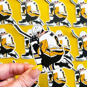 CLEARANCE: Pittsburgh Hockey Sticker - Waterproof, Satin Finish