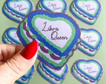 Libra Zodiac Sticker - Waterproof, Glossy Finish