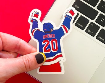 New York Hockey Sticker - Waterproof, Glossy Finish