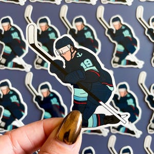 Seattle Hockey Sticker - Waterproof, Glossy Finish