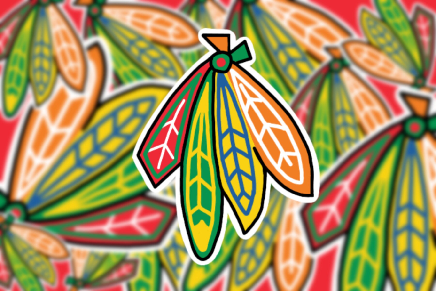 Chicago Hockey Sticker Waterproof Etsy