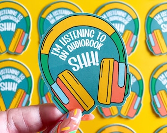 Audiobook Sticker - Waterproof, Glossy Finish
