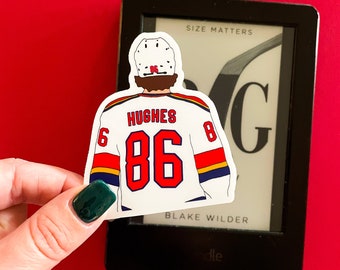 Pegatina de hockey de Nueva Jersey: impermeable y brillante.